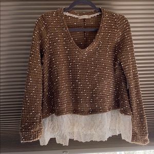 Lace sweater